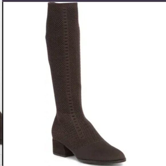 -NWOT- EILEEN FISHER ALAS TALL BOOT IN BROWN SZ 7 - Picture 1 of 7